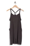 Z By Zella Change Of Heart Romper In Black Heather