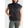Z By Zella Channel Quilted Puffer Vest In Black