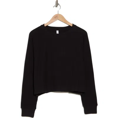 Z By Zella Cozy Hacci Pullover In Black