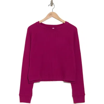 Z By Zella Cozy Hacci Pullover In Purple Boysen