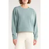 Z By Zella Cozy Scuba Knit Crewneck Sweatshirt In Blue