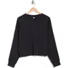 Z By Zella Crewneck Scuba Sweatshirt In Black