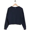 Z By Zella Crewneck Scuba Sweatshirt In Navy Sapphire
