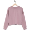 Z By Zella Crewneck Scuba Sweatshirt In Purple Morn