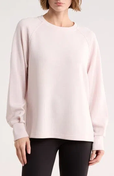 Z By Zella Crewneck Tunic Sweatshirt In Pink