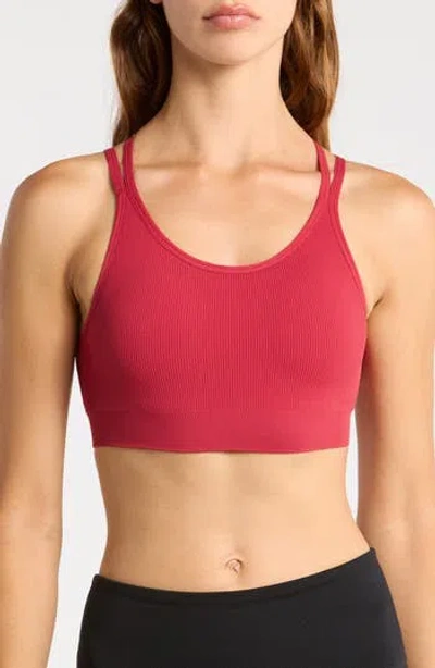 Z By Zella Crossback Seamless Sports Bra In Multi