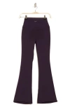 Z By Zella Crossover Waist Flare Activewear Pants In Purple Nebula