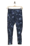 Z By Zella Daily High Waist 7/8 Pocket Leggings In Navy Sapphire Vapor Mist