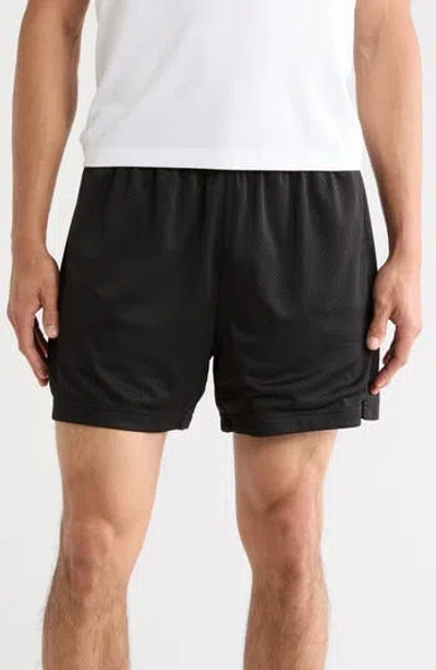 Z By Zella Diamond Mesh Shorts In Black