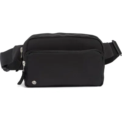 Z By Zella Double Zip Belt Bag In Black