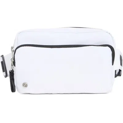 Z By Zella Double Zip Belt Bag In White