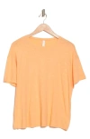 Z By Zella Easy Day Slub T-shirt In Coral Beads