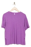 Z By Zella Easy Day Slub T-shirt In Purple Dewberry