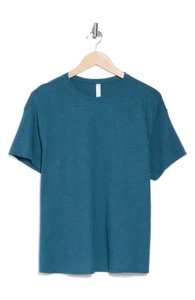 Z By Zella Easy Day Slub T-shirt In Teal Seagate