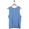 Z By Zella Easy Day Slub Tank In Blue