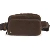 Z By Zella Faux Shearling Belt Bag