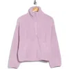 Z By Zella Faux Shearling Half Zip Pullover In Pink