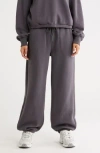 Z By Zella Feather Fleece Cinch Bottom Pants In Gray