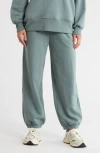 Z By Zella Feather Fleece Cinch Bottom Pants In Gray