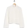 Z By Zella Feather Fleece Half-zip Pullover In Ivory Cloud