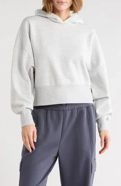 Z By Zella Feather Fleece Oversize Hoodie In White