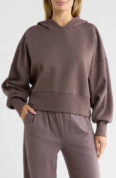 Z By Zella Feather Fleece Oversize Hoodie In Neutral