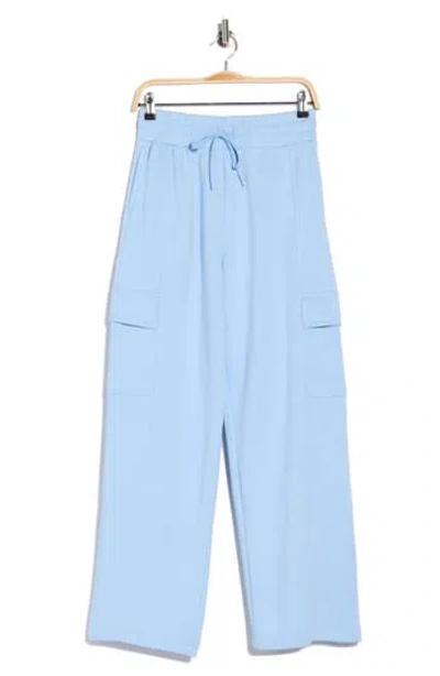 Z By Zella Feather Fleece Utility Pants In Blue Thread