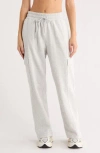 Z By Zella Feather Fleece Utility Pants In White