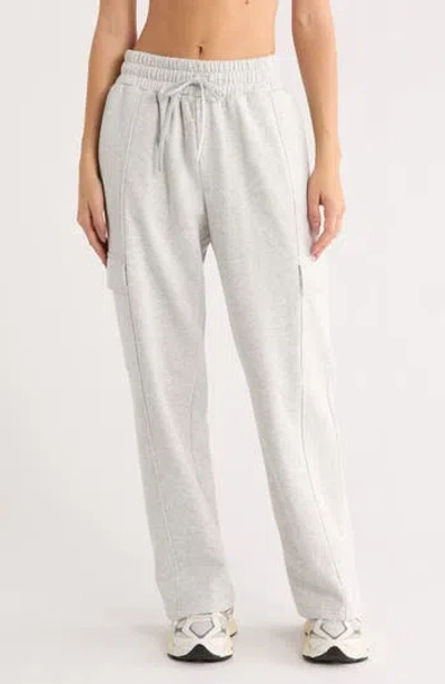 Z By Zella Feather Fleece Utility Pants In White