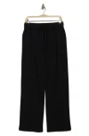 Z By Zella Feather Fleece Wide Leg Sweatpants In Black