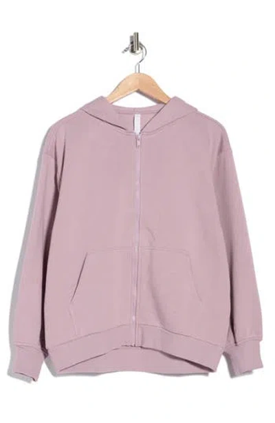 Z By Zella Feather Fleece Zip Hoodie In Purple