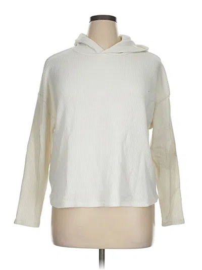 Pre-owned Z By Zella Fleece Jacket In Ivory