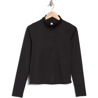 Z By Zella Fleece Lined Half Zip Pullover In Black