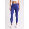 Z By Zella Fleece Lined Pocket Leggings In Blue Clematis