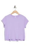 Z By Zella Flow Mesh Pleated T-shirt In Purple