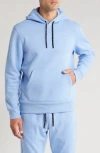 Z By Zella Freeform Cotton Blend Fleece Hoodie In Blue Coronet
