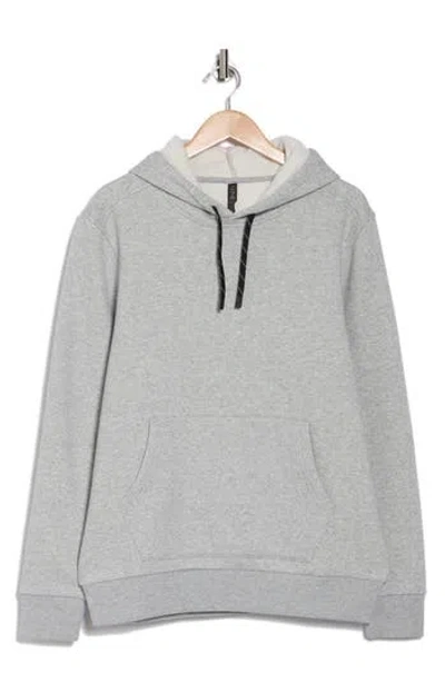 Z By Zella Freeform Cotton Blend Fleece Hoodie In Grey Heather