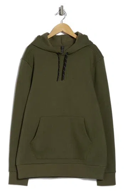 Z By Zella Freeform Cotton Blend Fleece Hoodie In Olive Night