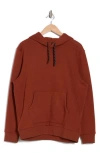 Z By Zella Freeform Cotton Blend Fleece Hoodie In Rust Hills
