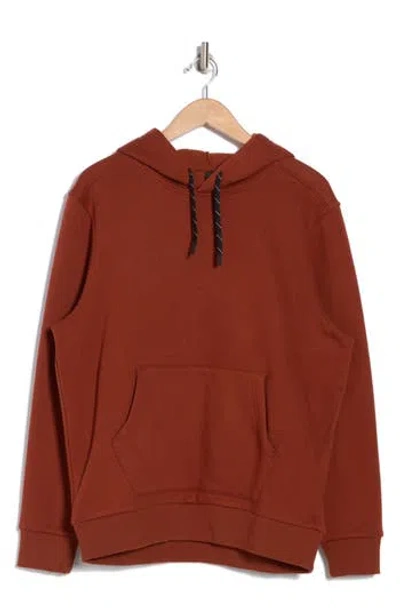 Z By Zella Freeform Cotton Blend Fleece Hoodie In Rust Hills