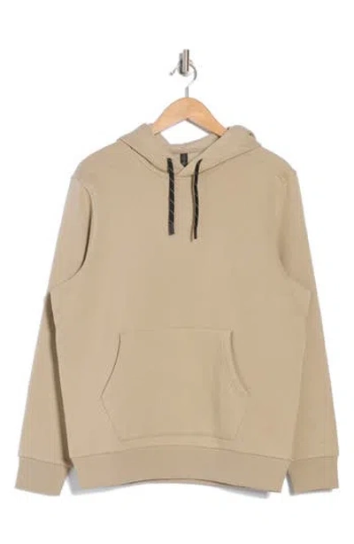 Z By Zella Freeform Cotton Blend Fleece Hoodie In Tan Aluminum