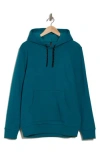 Z By Zella Freeform Cotton Blend Fleece Hoodie In Teal Feather