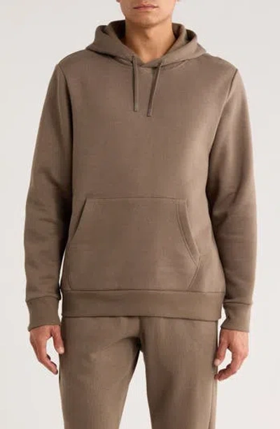 Z By Zella Freeform Fleece Pullover Hoodie In Brown