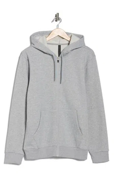 Z By Zella Freeform Fleece Zip Hoodie In Gray