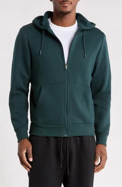Z By Zella Freeform Fleece Zip Hoodie In Green