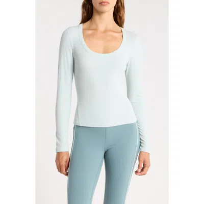Z By Zella Glow Rib Long Sleeved T-shirt In Blue