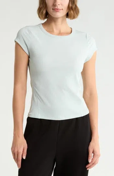 Z By Zella Glow Rib T-shirt In Blue