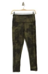 Z By Zella High Waist Side Pocket Daily Leggings In Olive- Black Tonal Static