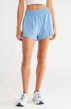 Z By Zella Interval High Waist Flowy Shorts In Blue