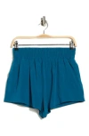 Z By Zella Interval High Waist Flowy Shorts In Blue